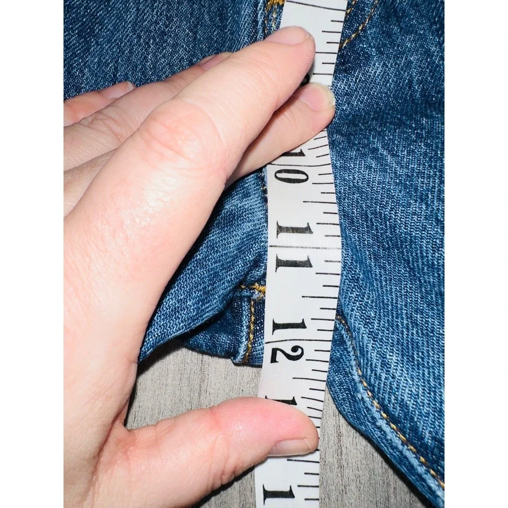 M1 Levi's 501‎ men's Button Fly jeans denim size 34 x 32 wallet imprint worn in